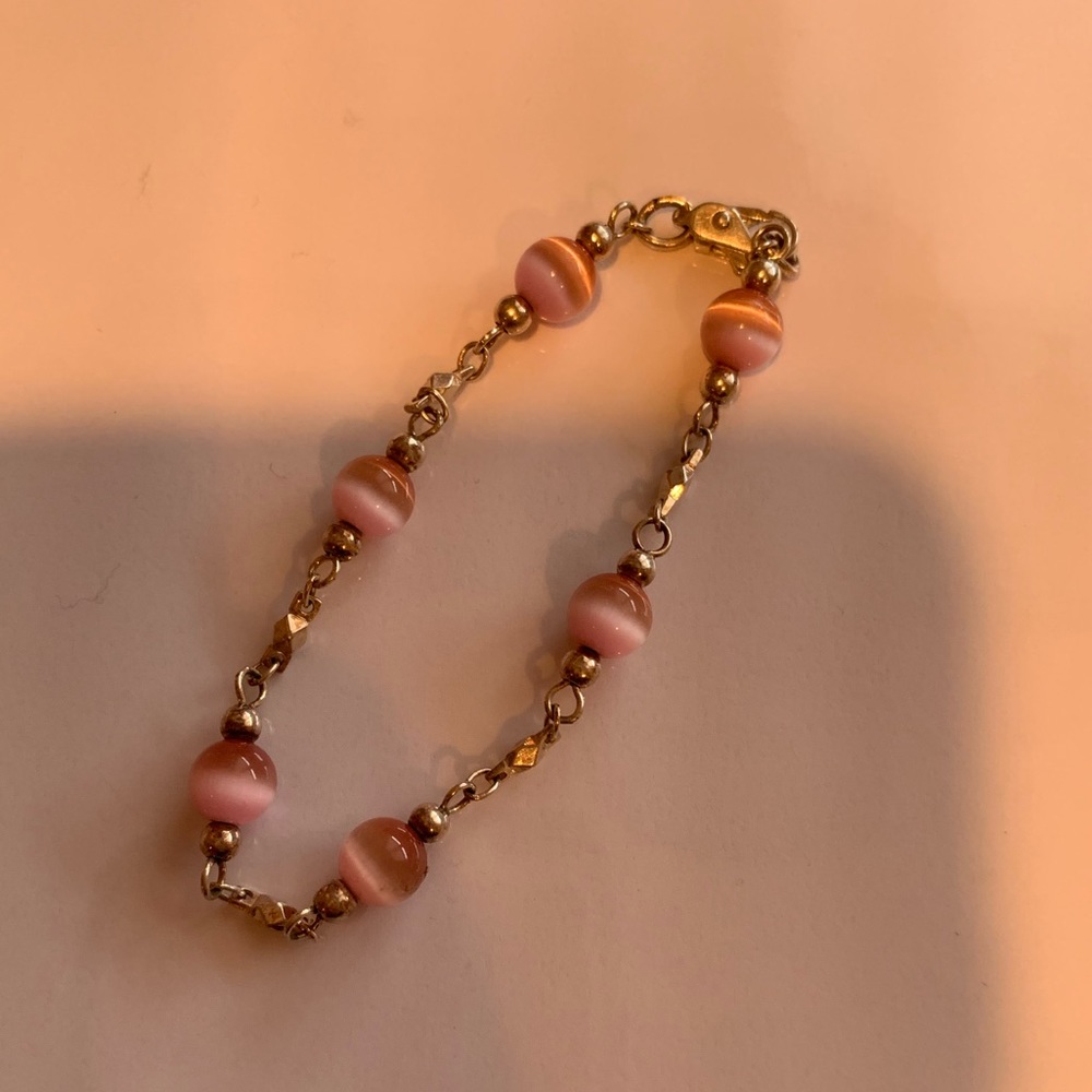 Pink ball bracelet - Picture 2 of 4